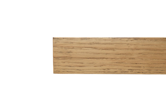 White oak floating kitchen shelves by Dogberrycollections, showcasing natural wood grain and sleek modern design.