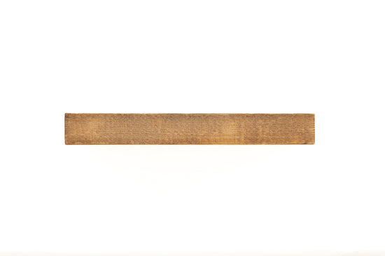 White pine real wood floating kitchen shelves by Dogberrycollections mounted on a wall for storage and decor.