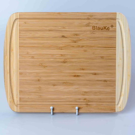 14x11 inch bamboo cutting board with deep juice groove