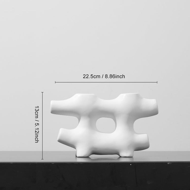 Simple Modern Creative ceramic vase by FLIPSTYLEZLLC with a sleek design, perfect for flower arrangements in living room decor.