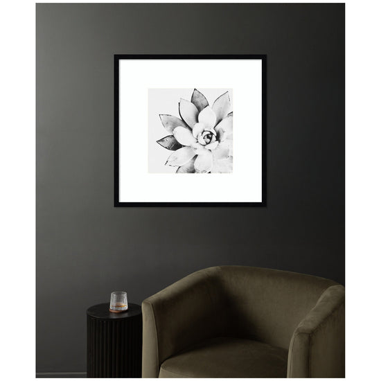 Modern succulent framed wall art by kateandlaurel featuring vibrant botanical printed decor for stylish interior decoration.