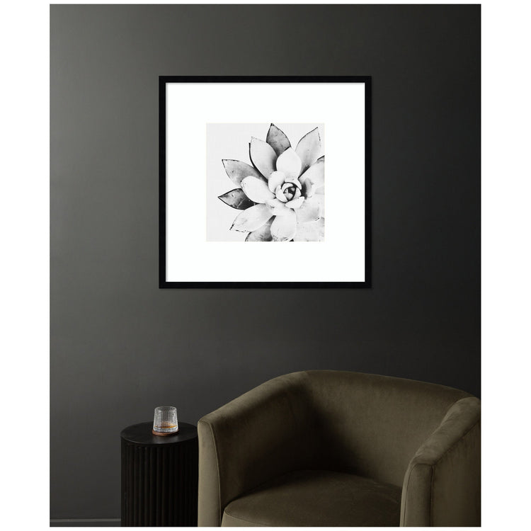 Modern succulent framed wall art by kateandlaurel featuring vibrant botanical printed decor for stylish interior decoration.
