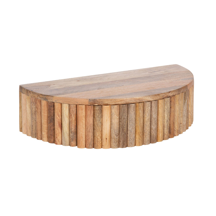 Reid Ribbed Floating Side Table | Modern Wall Mounted Bedside Table Decor
