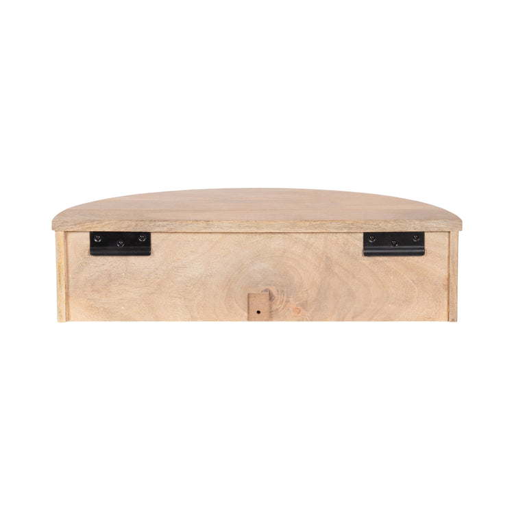 Reid Ribbed Floating Side Table | Modern Wall Mounted Bedside Table Decor