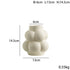 Simple Modern Bubble Ball Ceramic Vase by FLIPSTYLEZLLC, high-grade flower container with a unique special shape for indoor soft decor.