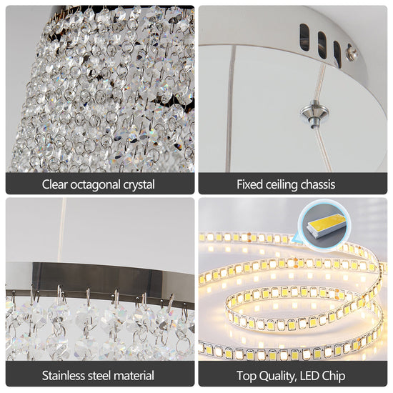 Luxury Modern Pendant Light | Crystal Ceiling Lamp | Modern Home & Kitchen