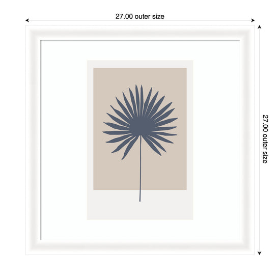 Botanical Palm colorblock framed wall art by kateandlaurel featuring vibrant tropical palm leaves and modern design.