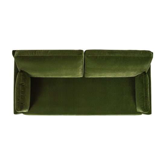 Norbrunn Eco Velvet Lounge Sofa by HouseOfZazla, sustainable modern velvet couch with plush cushions and sleek design.