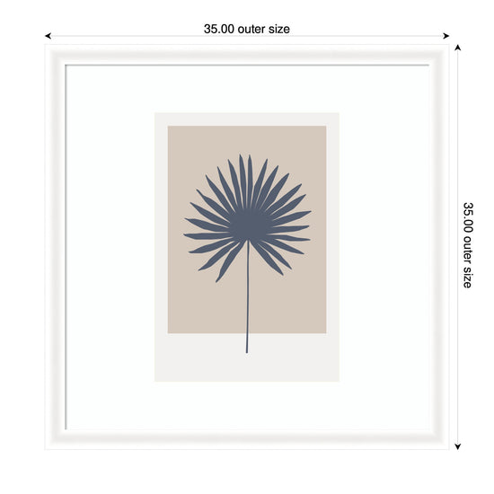 Botanical palm colorblock framed wall art by kateandlaurel, featuring vibrant green and neutral tones in a modern printed design.