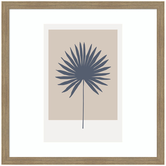 Botanical palm colorblock framed wall art by kateandlaurel, featuring vibrant tropical leaves in a modern design