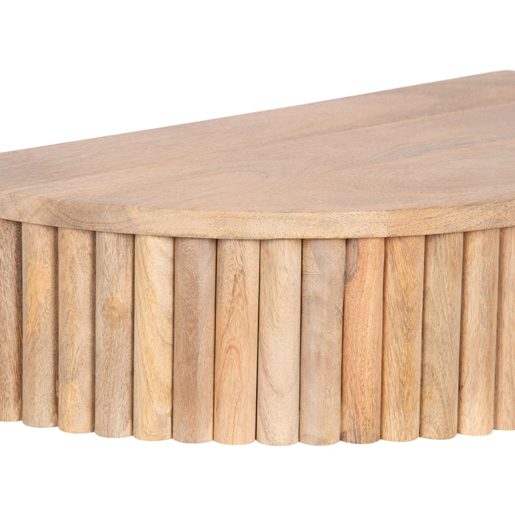 Reid Ribbed Floating Side Table | Modern Wall Mounted Bedside Table Decor