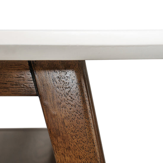 VYSN Blak Hom Classic minimalist coffee table with mid-century wood design and built-in storage in a modern living room setting.