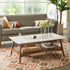 VYSN Blak Hom Classic minimalist coffee table with mid-century wood design and built-in storage for home and garden decor.