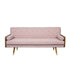 Aidan mid-century modern tufted grey fabric sofa by HouseOfZazla, showcasing a stylish, stationary sofa with tufted back and plush cushions.