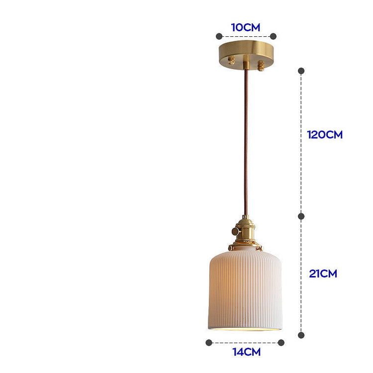 Decorbites Nordic Japanese porcelain chandelier with simple, creative design and light-transmitting features, hanging with a modern aesthetic.