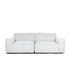 Modern L-shape velvet sofa in tofu fabric, FLIPSTYLEZLLC sectional with sleek design and plush cushions.