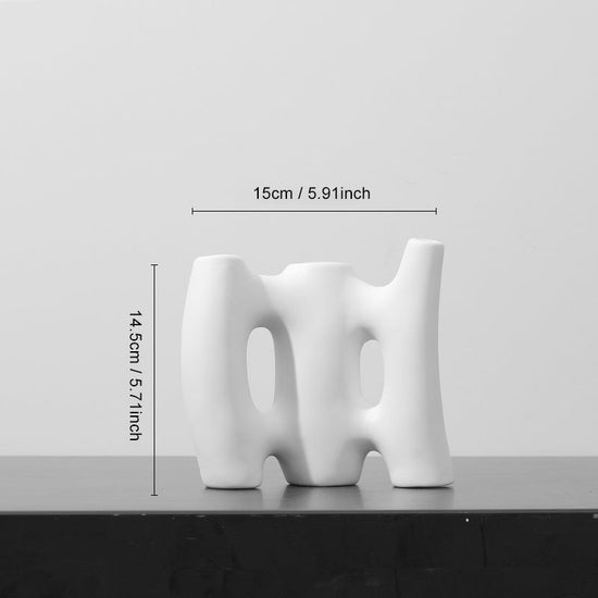 Simple Modern Creative Ceramic Vase by FLIPSTYLEZLLC, featuring a sleek design suitable for living room flower arrangements.