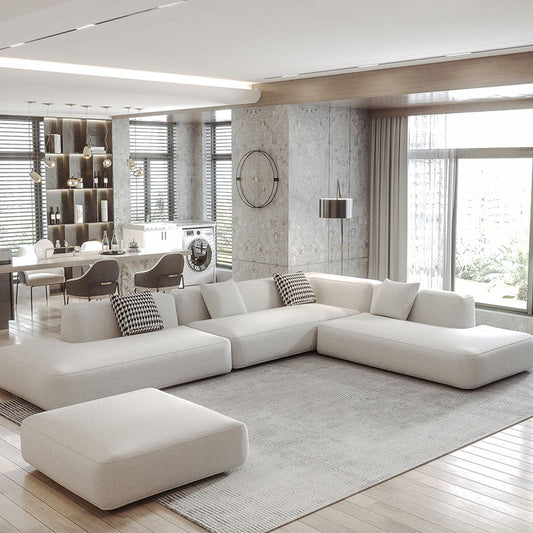 Italian minimalist modular sofa by FLIPSTYLEZLLC, Nordic-inspired modern living room couch with clean lines and versatile seating options.