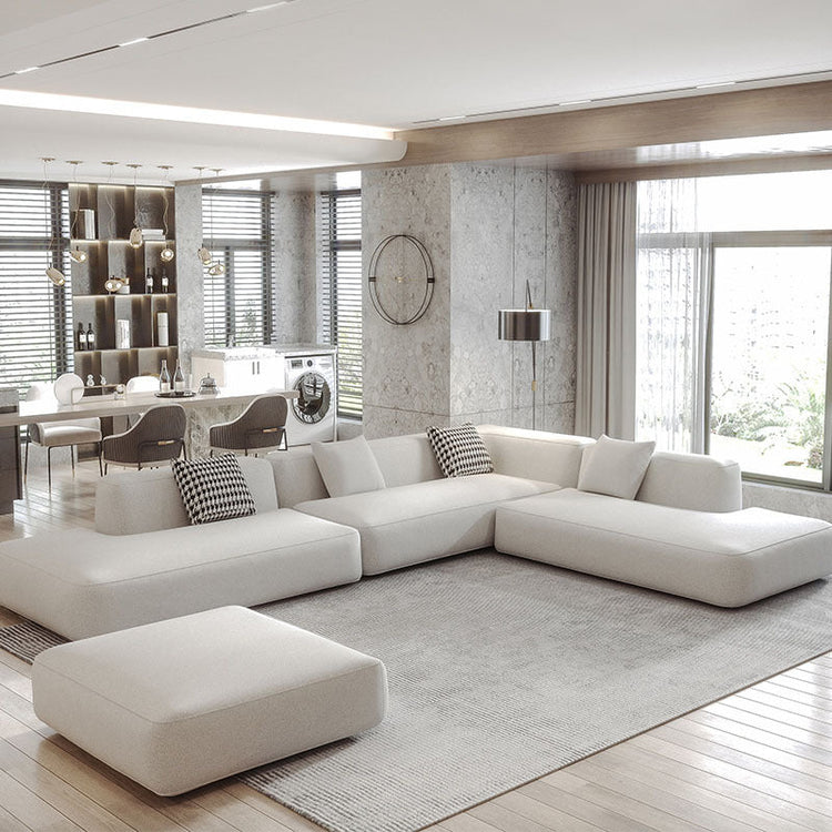 Italian minimalist modular sofa by FLIPSTYLEZLLC, Nordic-inspired modern living room couch with clean lines and versatile seating options.
