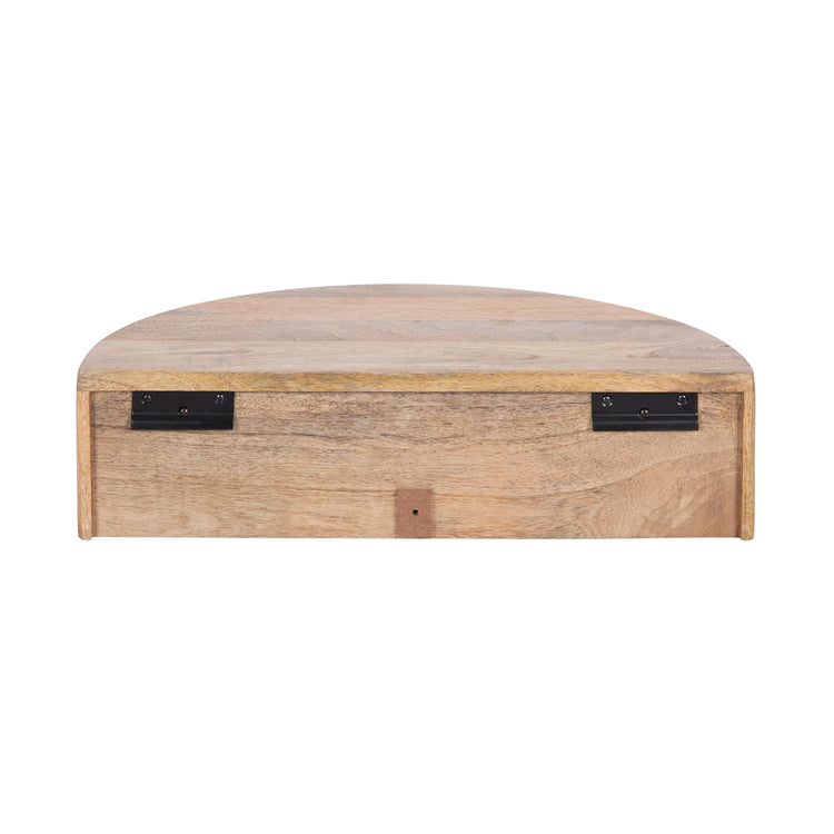 Reid Ribbed Floating Side Table | Modern Wall Mounted Bedside Table Decor
