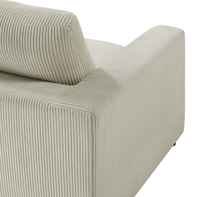 Beige Chelsea Modular 2 Piece Sofa by HouseOfZazla, plush living room sectional with soft cushions and modern design.