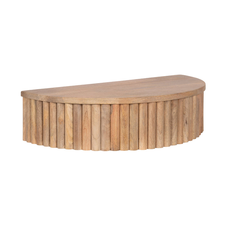 Reid Ribbed Floating Side Table | Modern Wall Mounted Bedside Table Decor