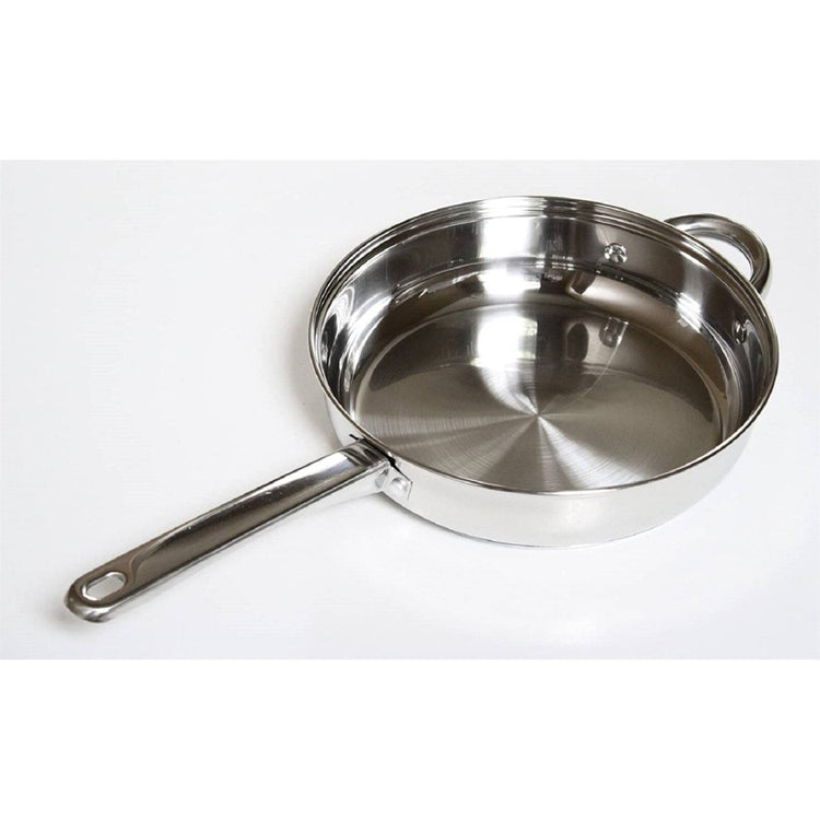 12 Piece Cool Touch Stainless Steel Cookware Set - Modern Home & Kitchen