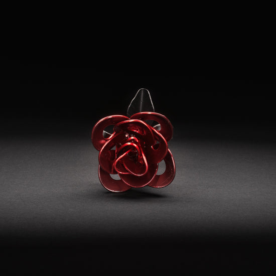 Red and Black Immortal Roses, Recycled Metal Roses, Steel Rose - Modern Home & Kitchen