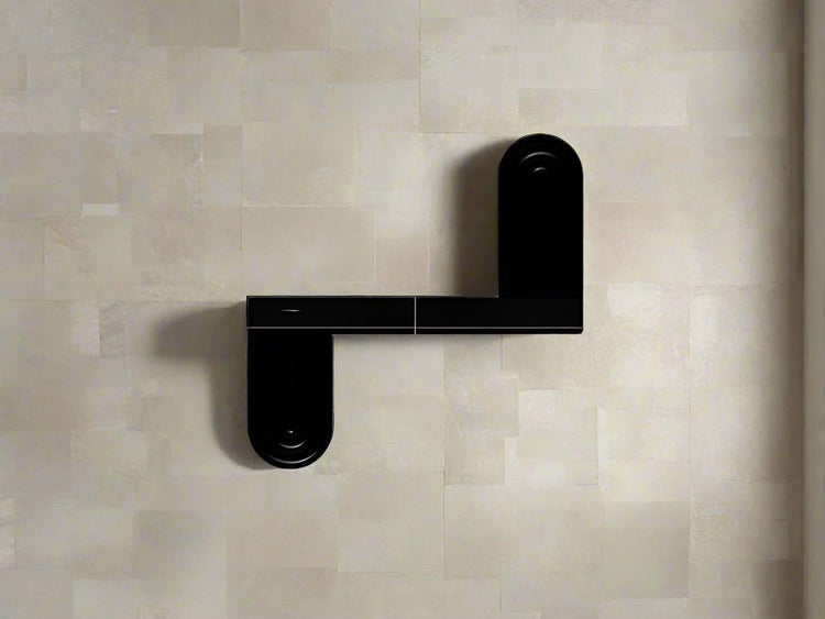 Modern Floating Wall Shelf | Unique Arch Oval 3D Printed Decor Shelf for Entryway