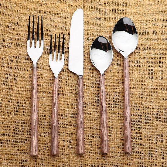 Vinear Flatware, 5- Pc. Place Setting - Modern Home & Kitchen