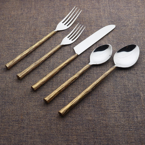 Vinear Flatware, 5- Pc. Place Setting - Modern Home & Kitchen