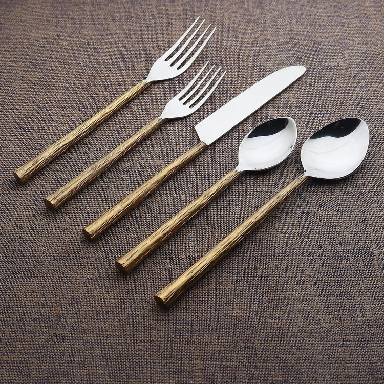 Vinear Flatware, 5- Pc. Place Setting - Modern Home & Kitchen