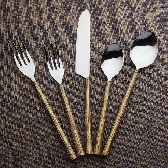 Vinear Flatware, 5- Pc. Place Setting - Modern Home & Kitchen