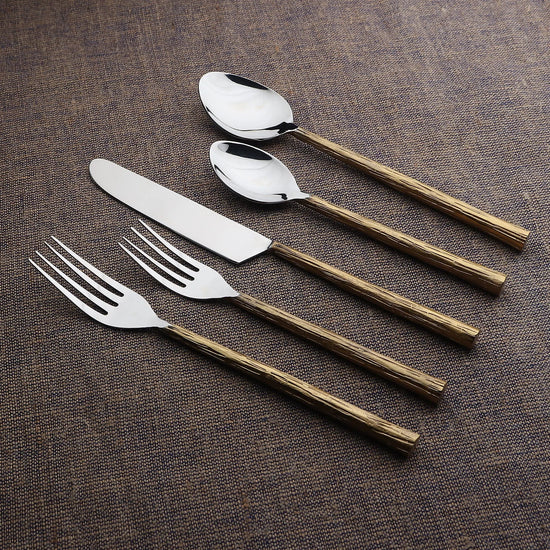Vinear Flatware, 5- Pc. Place Setting - Modern Home & Kitchen