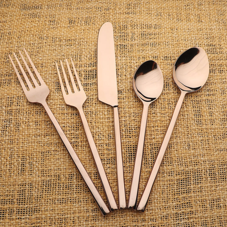 Jason PVD Flatware, 5-Pc. Place Setting - Modern Home & Kitchen