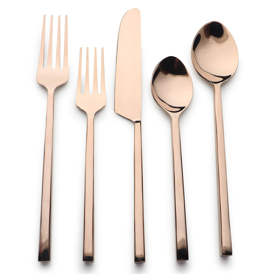 Jason PVD Flatware, 5-Pc. Place Setting - Modern Home & Kitchen