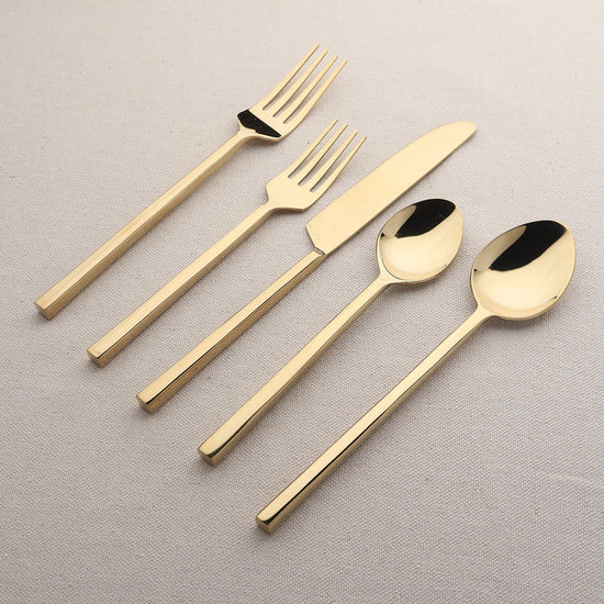 Jason PVD Flatware, 5-Pc. Place Setting - Modern Home & Kitchen