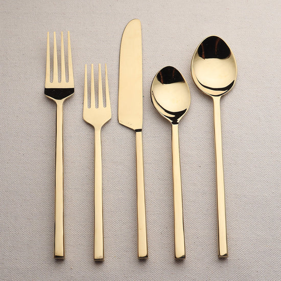 Jason PVD Flatware, 5-Pc. Place Setting - Modern Home & Kitchen
