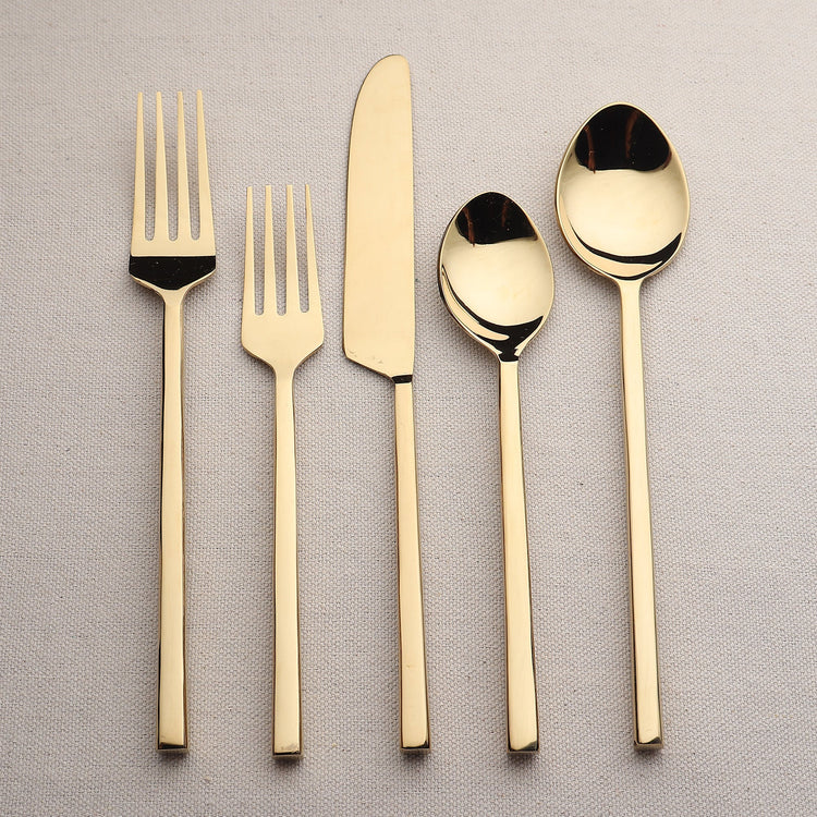 Jason PVD Flatware, 5-Pc. Place Setting - Modern Home & Kitchen