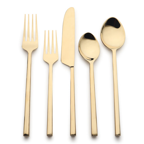 Jason PVD Flatware, 5-Pc. Place Setting - Modern Home & Kitchen