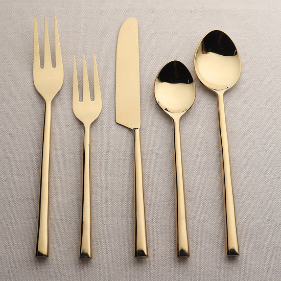 Sundance PVD 5 Pc. Flatware Set - Modern Home & Kitchen