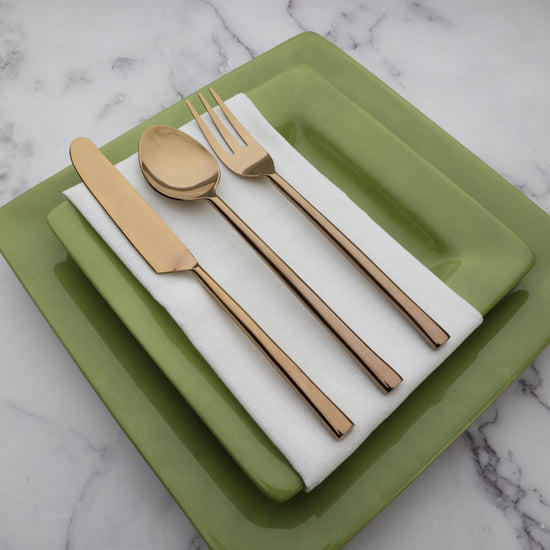 Sundance PVD 5 Pc. Flatware Set - Modern Home & Kitchen