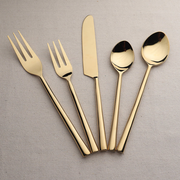 Sundance PVD 5 Pc. Flatware Set - Modern Home & Kitchen