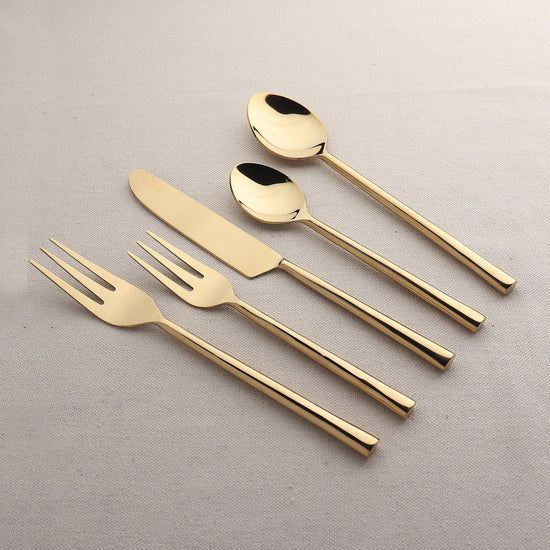 Sundance PVD 5 Pc. Flatware Set - Modern Home & Kitchen