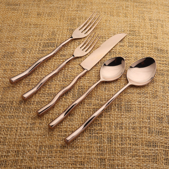 Tedpole PVD Flatware, 5-Pc. Place Setting - Modern Home & Kitchen