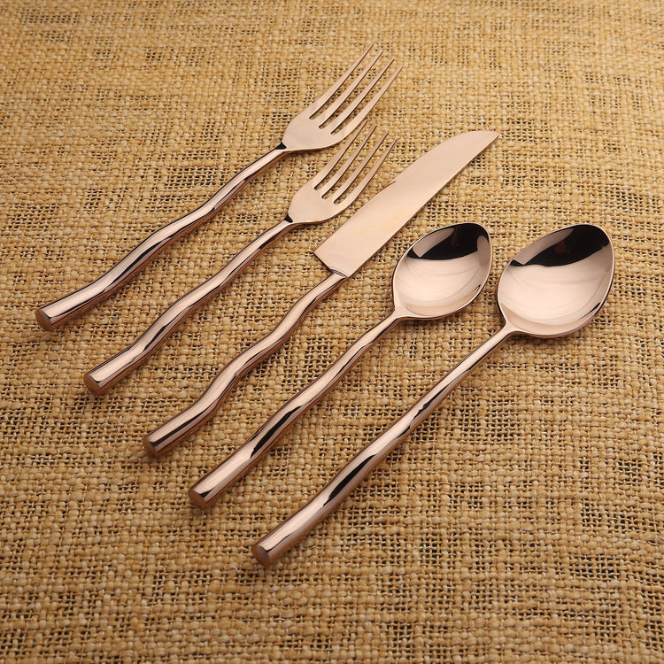 Tedpole PVD Flatware, 5-Pc. Place Setting - Modern Home & Kitchen