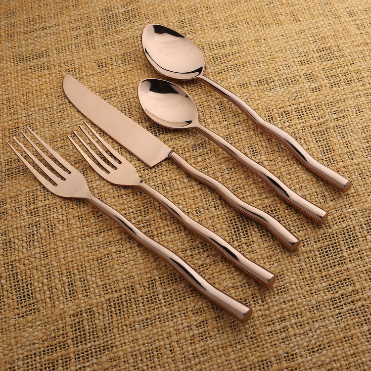 Tedpole PVD Flatware, 5-Pc. Place Setting - Modern Home & Kitchen