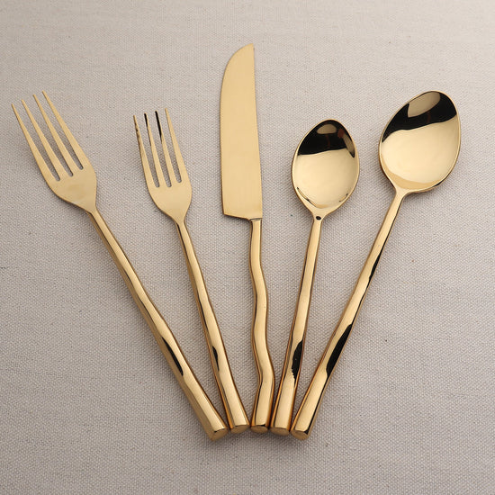 Tedpole PVD Flatware, 5-Pc. Place Setting - Modern Home & Kitchen