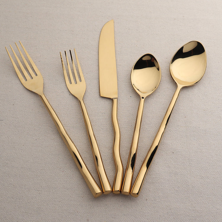 Tedpole PVD Flatware, 5-Pc. Place Setting - Modern Home & Kitchen