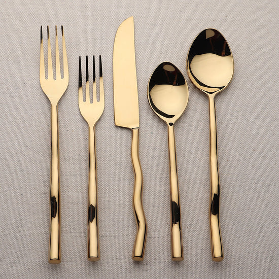 Tedpole PVD Flatware, 5-Pc. Place Setting - Modern Home & Kitchen